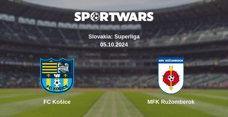 Where to watch the match FC Košice - MFK Ružomberok