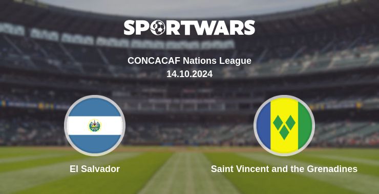 Where to watch the match El Salvador - Saint Vincent and the Grenadines