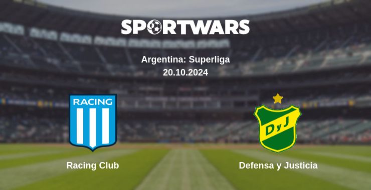 Where to watch the match Racing Club - Defensa y Justicia