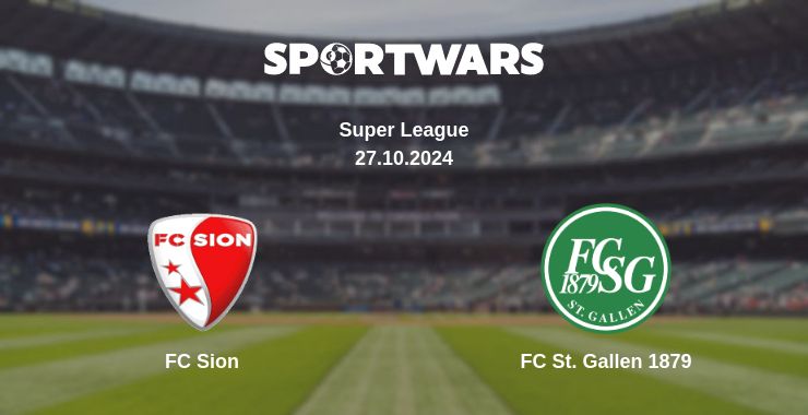 Where to watch the match FC Sion - FC St. Gallen 1879