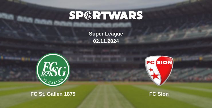 Where to watch the match FC St. Gallen 1879 - FC Sion