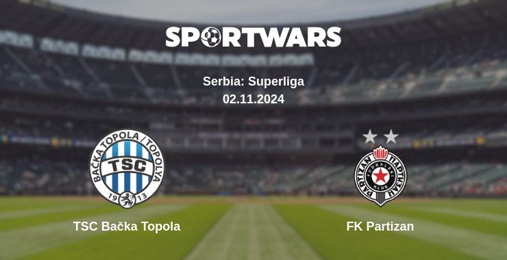 Where to watch the match TSC Bačka Topola - FK Partizan