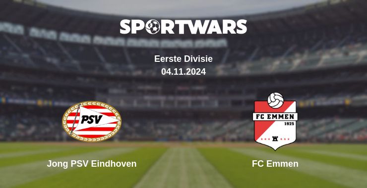 Where to watch the match Jong PSV Eindhoven - FC Emmen