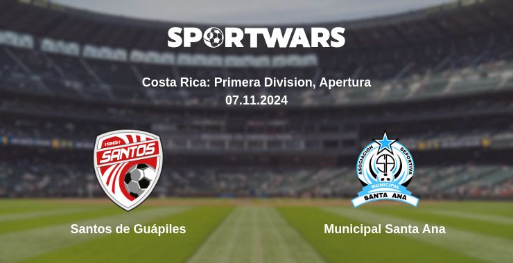 Where to watch the match Santos de Guápiles - Municipal Santa Ana