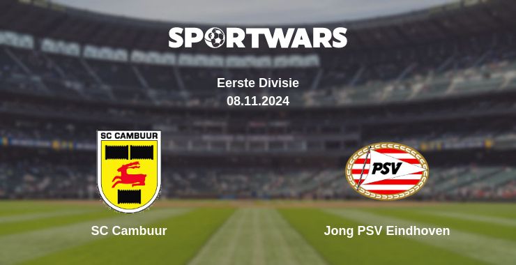 Where to watch the match SC Cambuur - Jong PSV Eindhoven