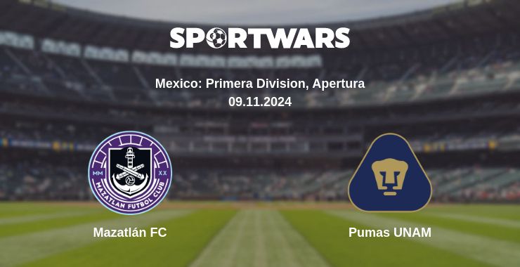 Where to watch the match Mazatlán FC - Pumas UNAM