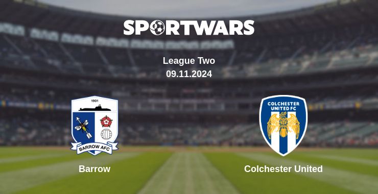 Where to watch the match Barrow - Colchester United