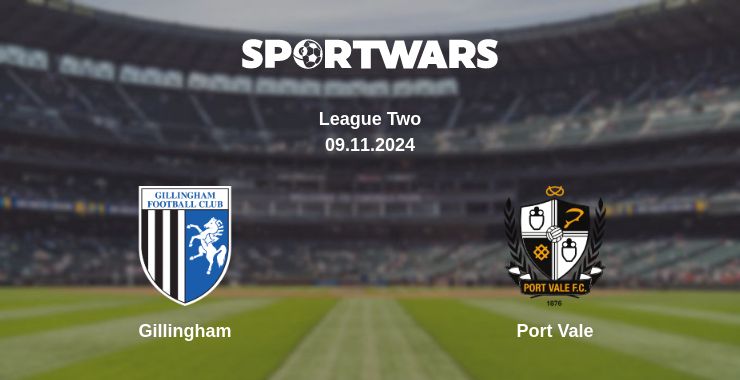 Where to watch the match Gillingham - Port Vale