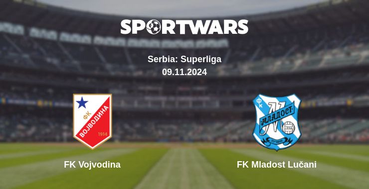 Where to watch the match FK Vojvodina - FK Mladost Lučani