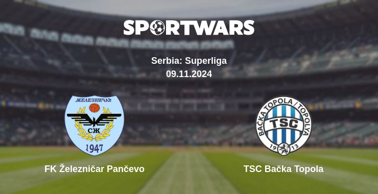 Where to watch the match FK Železničar Pančevo - TSC Bačka Topola