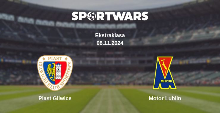 Where to watch the match Piast Gliwice - Motor Lublin