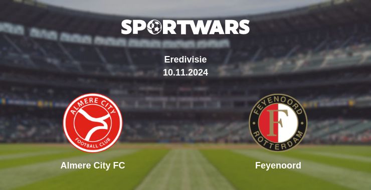 Where to watch the match Almere City FC - Feyenoord