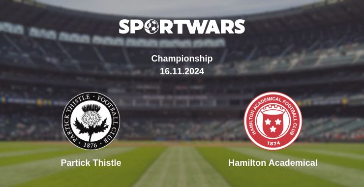 Where to watch the match Partick Thistle - Hamilton Academical