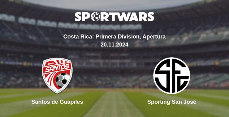 Where to watch the match Santos de Guápiles - Sporting San José