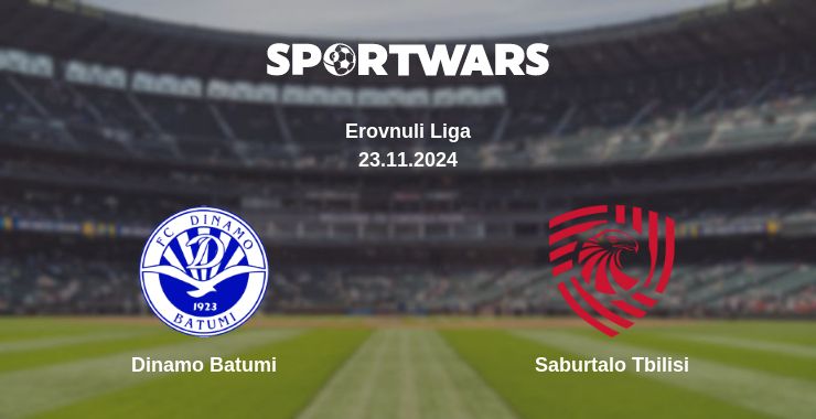 Where to watch the match Dinamo Batumi - Saburtalo Tbilisi