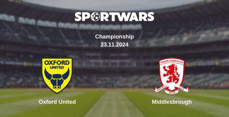 Where to watch the match Oxford United - Middlesbrough