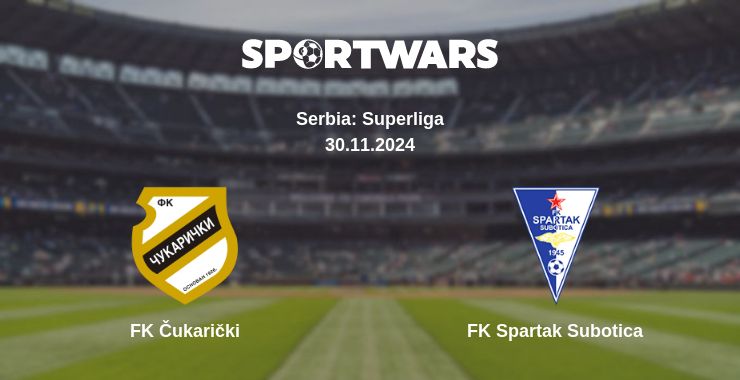 Where to watch the match FK Čukarički - FK Spartak Subotica