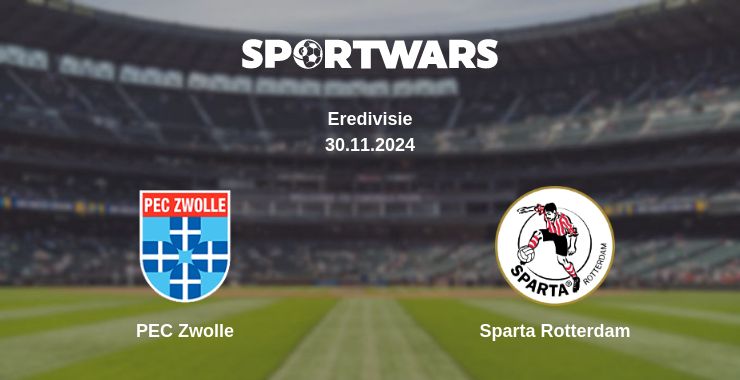 Where to watch the match PEC Zwolle - Sparta Rotterdam