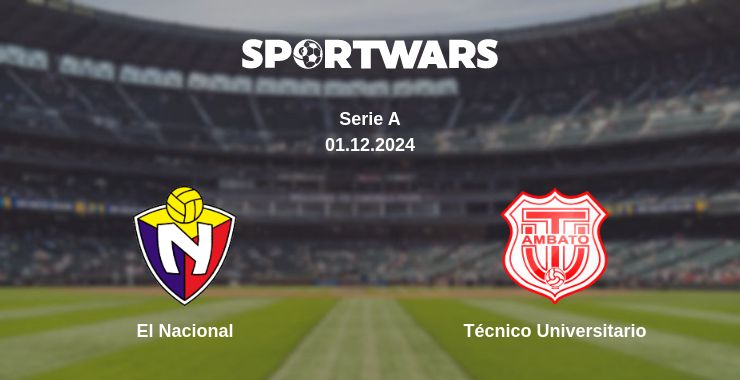 Where to watch the match El Nacional - Técnico Universitario