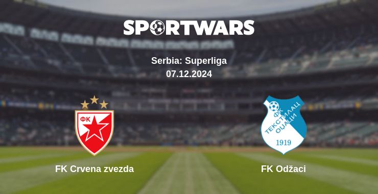 Where to watch the match FK Crvena zvezda - FK Odžaci