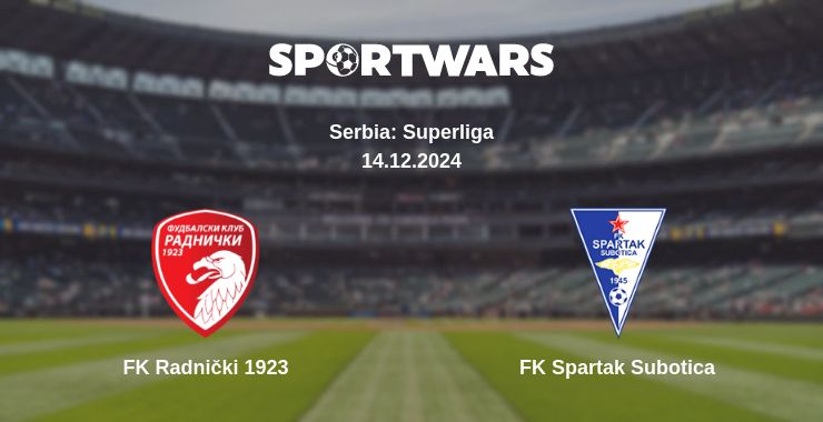 Where to watch the match FK Radnički 1923 - FK Spartak Subotica