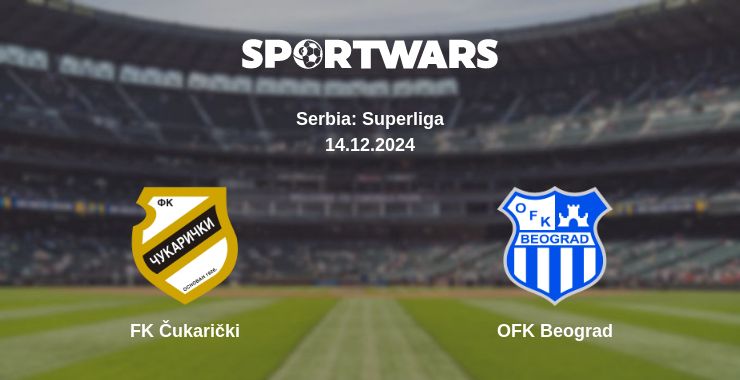 Where to watch the match FK Čukarički - OFK Beograd