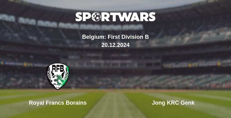 Where to watch the match Royal Francs Borains - Jong KRC Genk