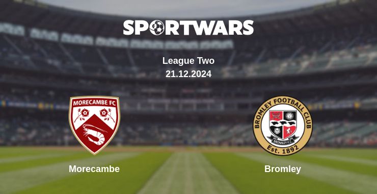 Where to watch the match Morecambe - Bromley