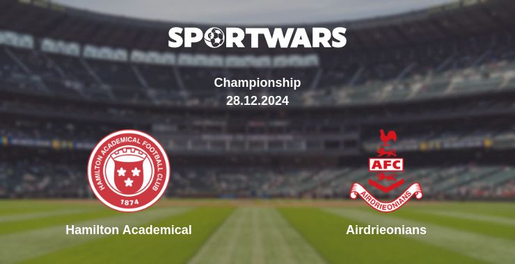 Where to watch the match Hamilton Academical - Airdrieonians