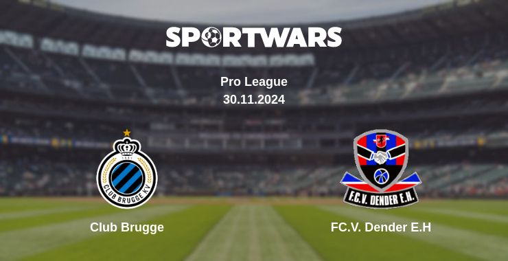 Where to watch the match Club Brugge - FC.V. Dender E.H