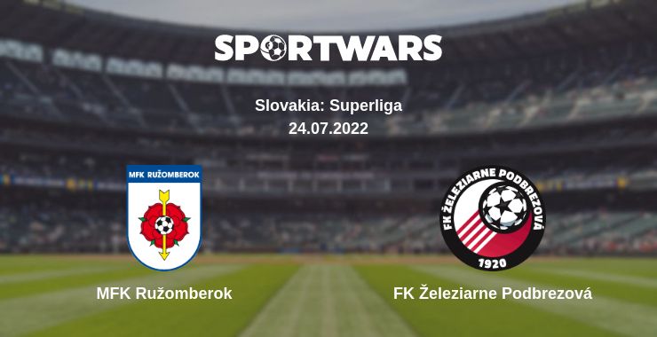 Where to watch the match MFK Ružomberok - FK Železiarne Podbrezová