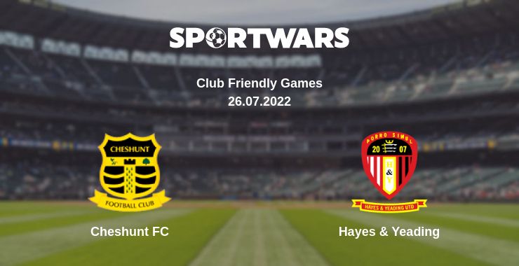 Where to watch the match Cheshunt FC - Hayes & Yeading