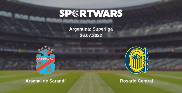 Where to watch the match Arsenal de Sarandí - Rosario Central