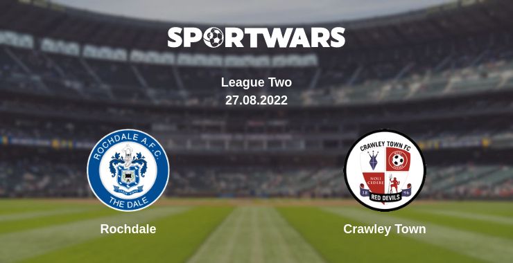 Where to watch the match Rochdale - Crawley Town