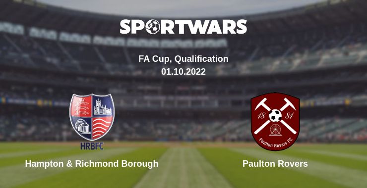 Where to watch the match Hampton & Richmond Borough - Paulton Rovers