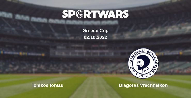 Where to watch the match Ionikos Ionias - Diagoras Vrachneikon