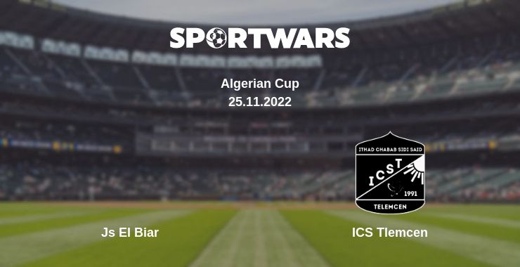 Where to watch the match Js El Biar - ICS Tlemcen