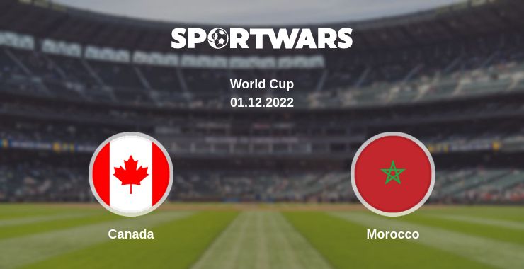 Where to watch the match Canada - Morocco