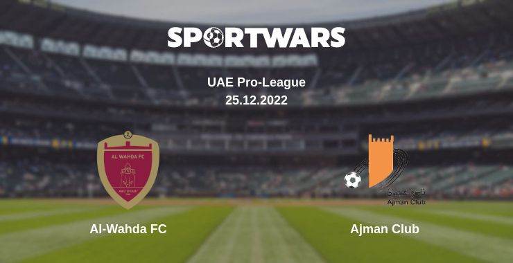 Where to watch the match Al-Wahda FC - Ajman Club