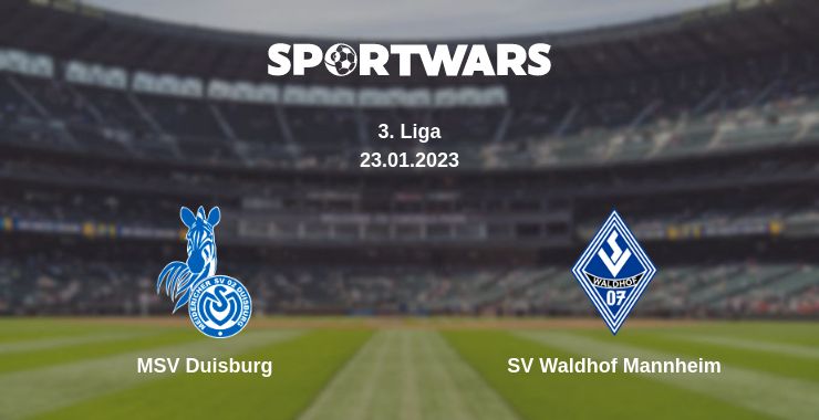 Where to watch the match MSV Duisburg - SV Waldhof Mannheim