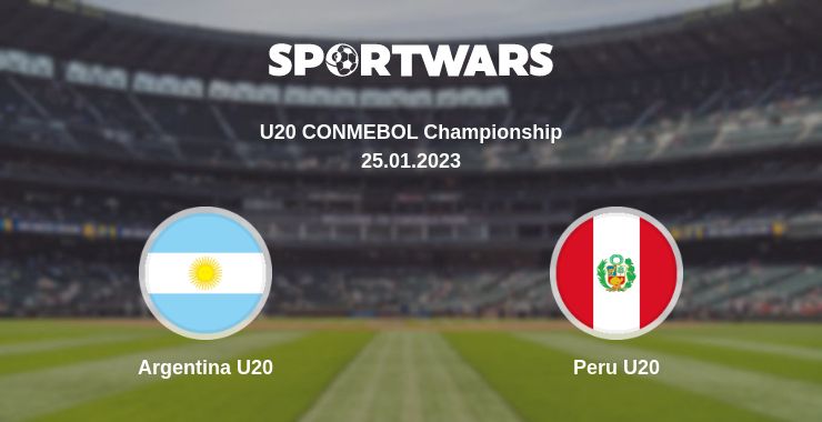 Where to watch the match Argentina U20 - Peru U20