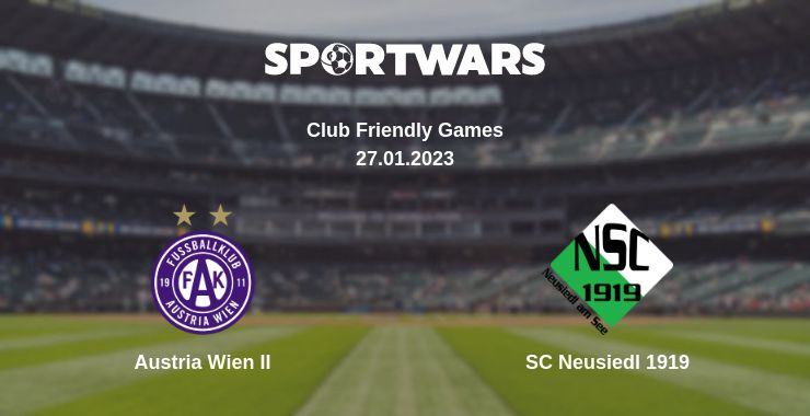 Where to watch the match Austria Wien II - SC Neusiedl 1919