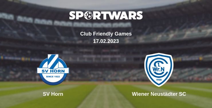 Where to watch the match SV Horn - Wiener Neustädter SC