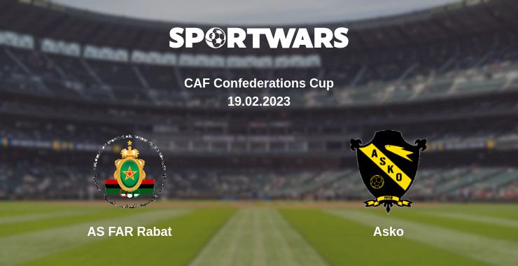 Where to watch the match AS FAR Rabat - Asko