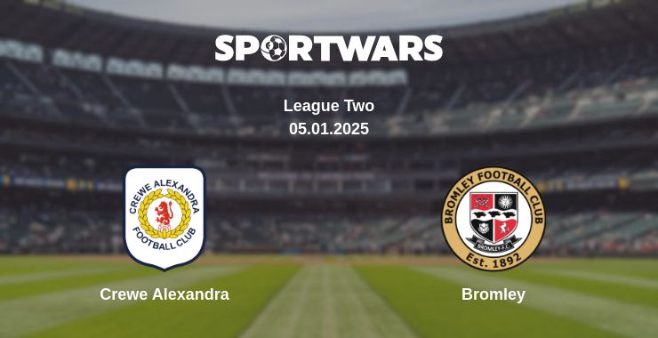 Where to watch the match Crewe Alexandra - Bromley