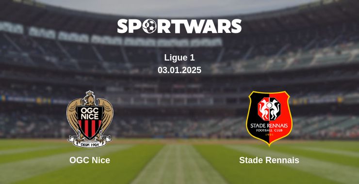 Where to watch the match OGC Nice - Stade Rennais