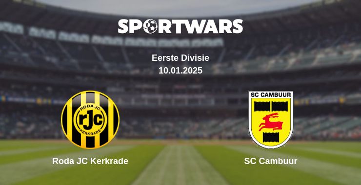 Where to watch the match Roda JC Kerkrade - SC Cambuur