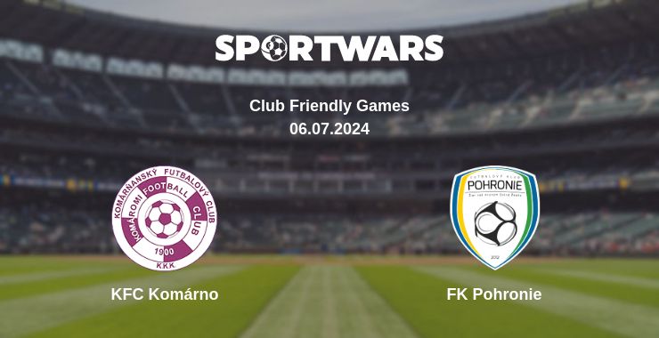 Where to watch the match KFC Komárno - FK Pohronie