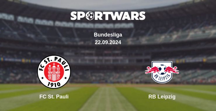 Where to watch the match FC St. Pauli - RB Leipzig