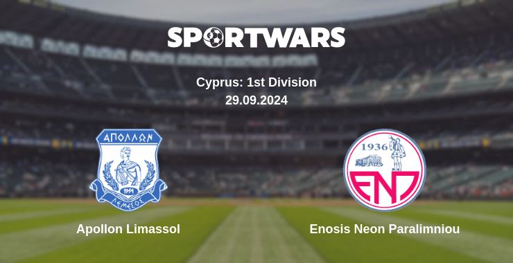 Where to watch the match Apollon Limassol - Enosis Neon Paralimniou